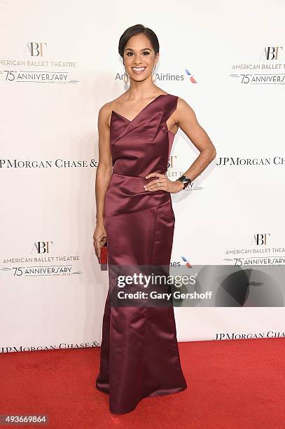 American Ballet Theatre principal dancer Misty Copeland attends the American Ballet 75th Anniversary Fall Gala at David H. Koch Theater at Lincoln...