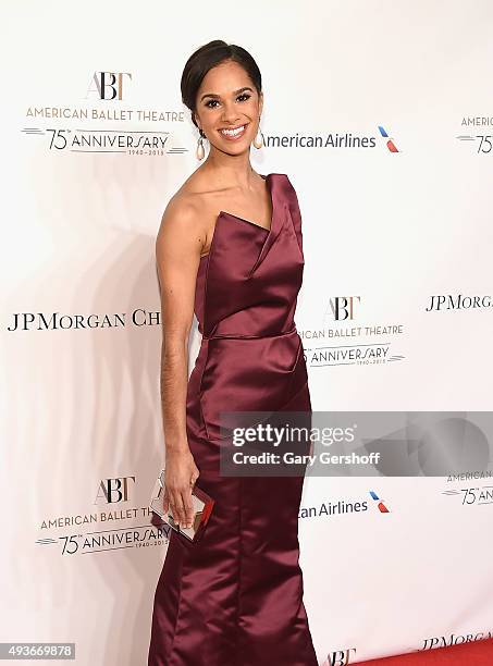 American Ballet Theatre principal dancer Misty Copeland attends the American Ballet 75th Anniversary Fall Gala at David H. Koch Theater at Lincoln...