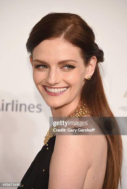 Actress and model Lydia Hearst attends the American Ballet 75th Anniversary Fall Gala at David H. Koch Theater at Lincoln Center on October 21, 2015...