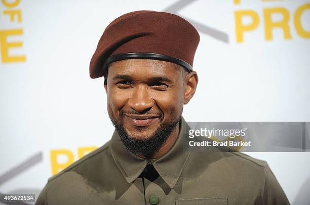 Musician Usher attends the Pencils Of Promise Gala 2015 at Cipriani Wall Street on October 21, 2015 in New York City.