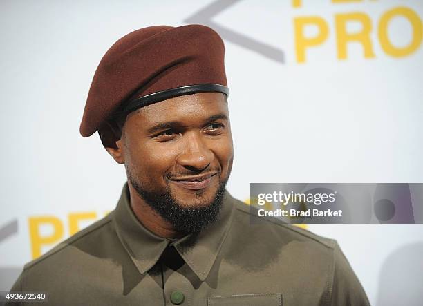 Musician Usher attends the Pencils Of Promise Gala 2015 at Cipriani Wall Street on October 21, 2015 in New York City.