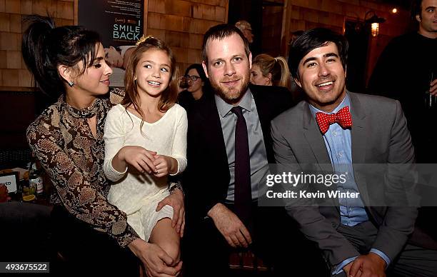 Actresses Sarah Silverman, Shayne Coleman, director Adam Salky and Daniel Hammond, co-founder and Chief Creative Officer, Broad Green Pictures pose...