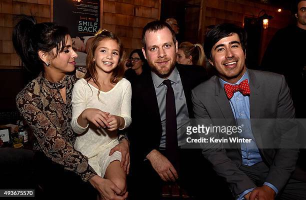 Actresses Sarah Silverman, Shayne Coleman, director Adam Salky and Daniel Hammond, co-founder and Chief Creative Officer, Broad Green Pictures pose...
