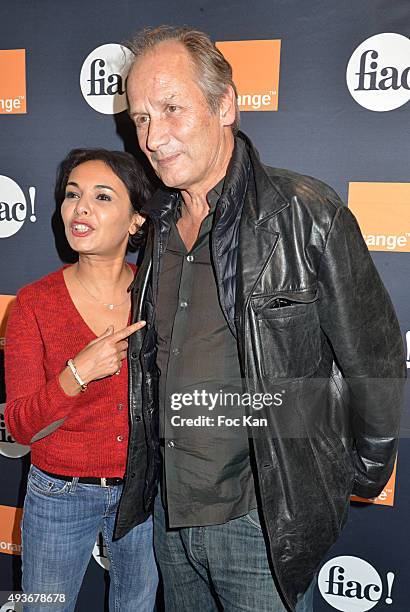 Actors Saida Jawad and Hyppolite Girardot attend the Cocktail Orange during the FIAC 2015 - International Contemporary Art Fair At Grand Palais on...