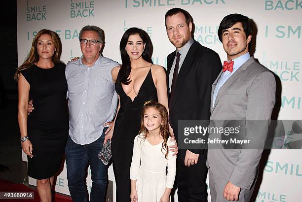 Co-writer Paige Dylan, producer Richard Arlook, actresses Sarah Silverman, Mia Barron, director Adam Salky and Broad Green co-founder Daniel Hammond...