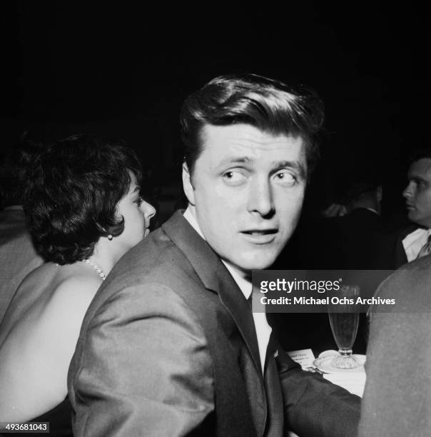 Actor Edd Byrnes attends a party in Los Angeles, California.