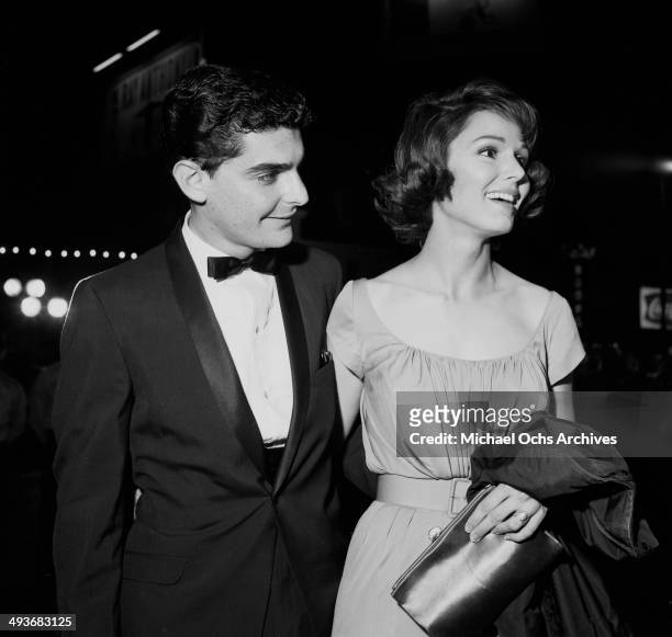 Actor Richard Benjamin with his wife Paula Prentiss attend a dinner in Los Angeles, California.