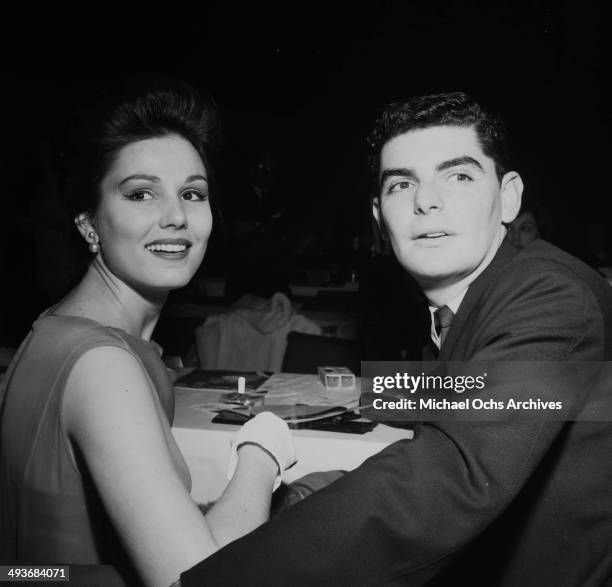 Actor Richard Benjamin with his wife Paula Prentiss attend a dinner in Los Angeles, California.