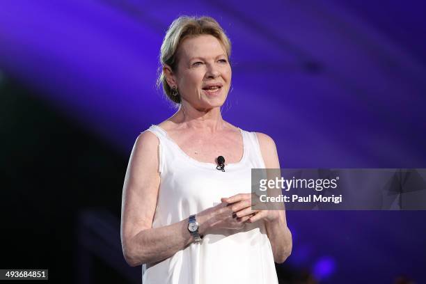Dianne Wiest performs at the 25th National Memorial Day Concert rehearsals at U.S. Capitol West Lawn on May 24, 2014 in Washington, DC.