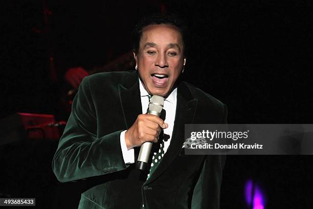 Smokey Robinson performs at Harrah's Resort on May 24, 2014 in Atlantic City, New Jersey.