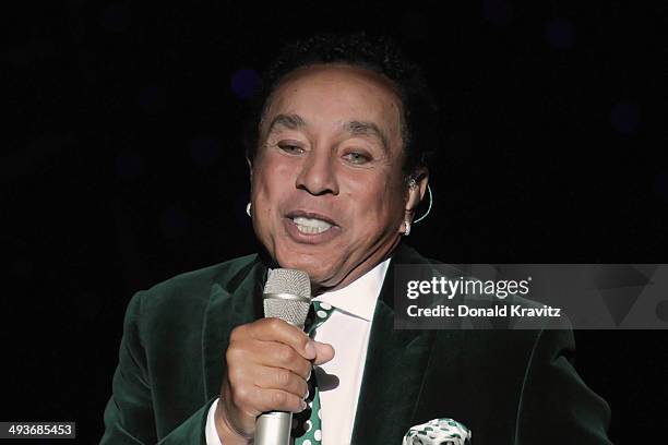 Smokey Robinson performs at Harrah's Resort on May 24, 2014 in Atlantic City, New Jersey.