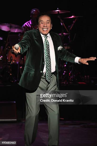 Smokey Robinson performs at Harrah's Resort on May 24, 2014 in Atlantic City, New Jersey.