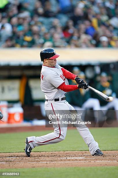 Scott Hairston of the Washington Nationals bats during the game against the Oakland Athletics at O.co Coliseum on May 9, 2014 in Oakland, California....