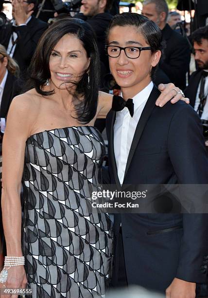 Mouna Ayoub attends the Closing Ceremony and 'A Fistful of Dollars' Screening during the 67th Annual Cannes Film Festival on May 24, 2014 in Cannes,...