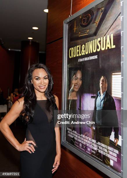 Actress Bernadette Saquibal attends the "Cruel & Unusual" premiere at Vancity Theatre on May 24, 2014 in Vancouver, Canada.