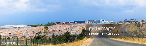 cosmo city panorama in johannesburg - housing development south africa stock pictures, royalty-free photos & images