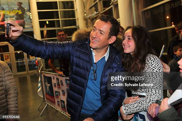 French director Julie Delpy and french actor Dany Boon attend preview screening of 'Lolo' at Kinepolis Lomme, near Lille, northern France, on October...