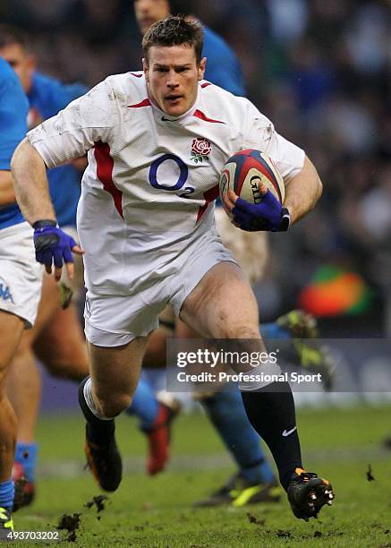 Andy Titterrell of England in action during the RBS Six Nations International between England and Italy at Twickenham on March 12, 2005 in...