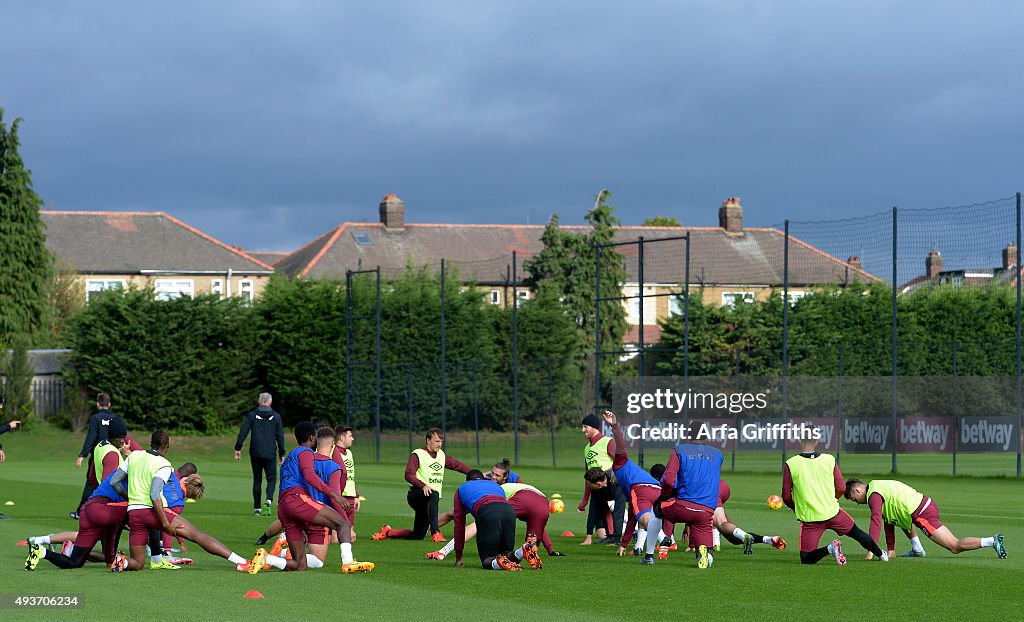 West Ham United Training and Press Conference