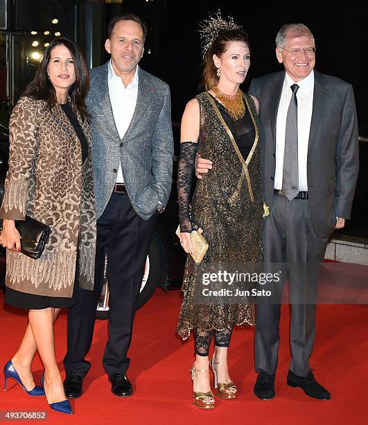 Robert Zemeckis, Leslie Zemeckis producer Jack Rapke and guest attend the opening ceremony of the Tokyo International Film Festival 2015 at Roppongi...