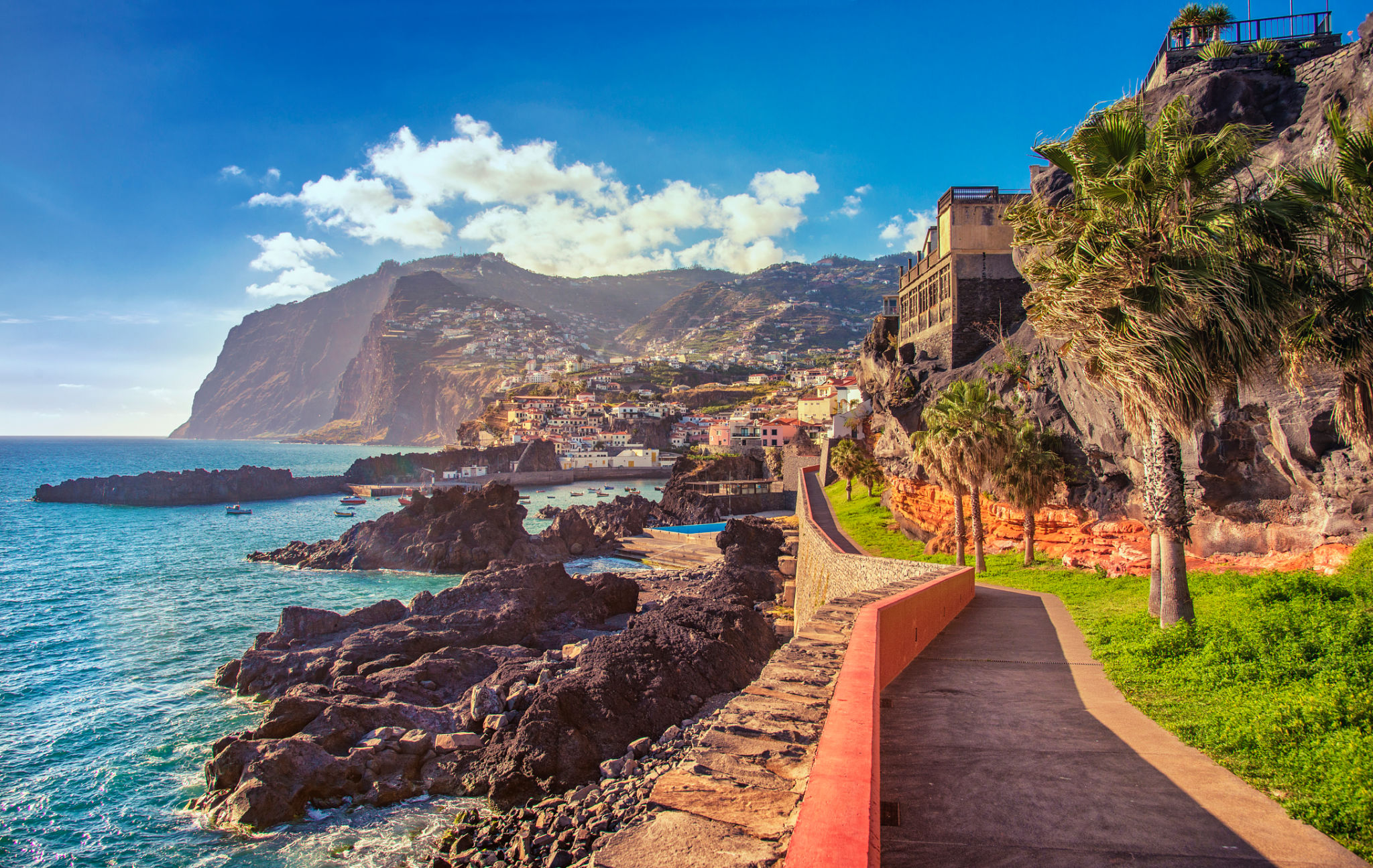 Promenade walk into Camara de Lobos, Madeira Promenade walk into Camara de Lobos, Madeira