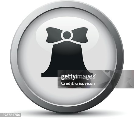 Bell icon on a silver button. - SilverSeries Bell icon on a silver button. - SilverSeries