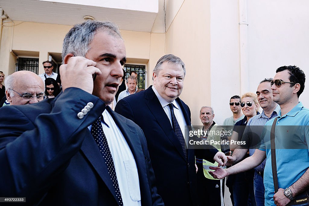 Evvagelos Venizelos, vice president of the Greek Government...