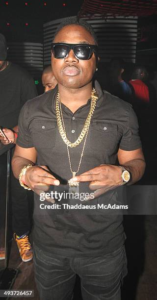 Troy Ave attends a memorial day weekend party hosted by Birdman and DJ Khaled at Mansion nightclub on May 24, 2014 in Miami Beach, Florida. (Photo by...