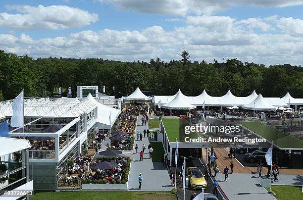 General View of the tented village during day four of the BMW PGA Championship at Wentworth on May 25, 2014 in Virginia Water, England.