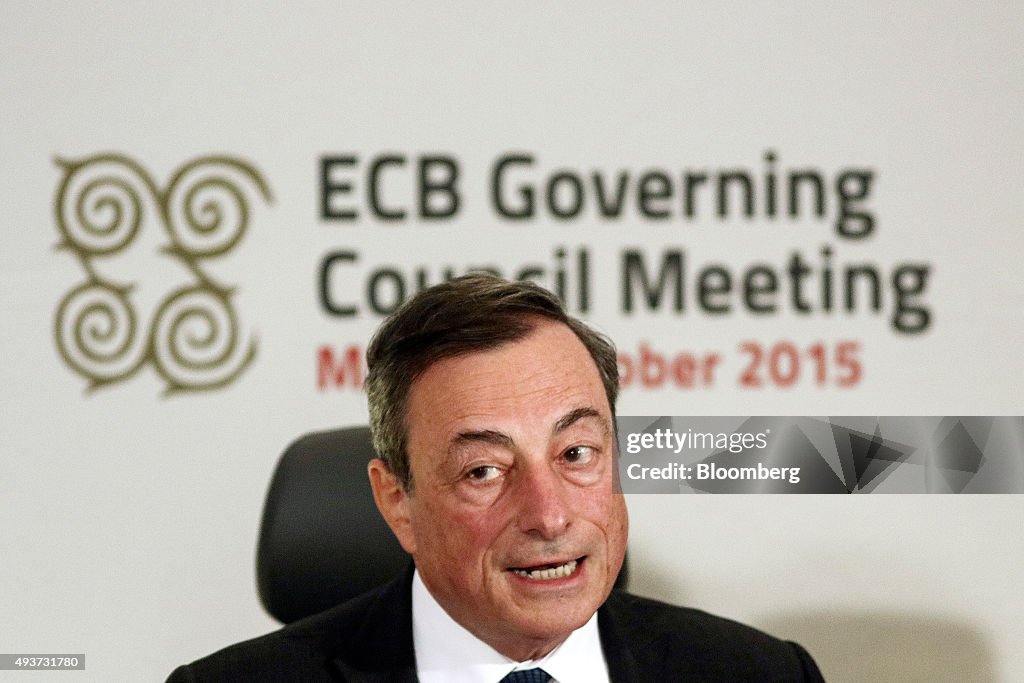 European Central Bank President Mario Draghi News Conference