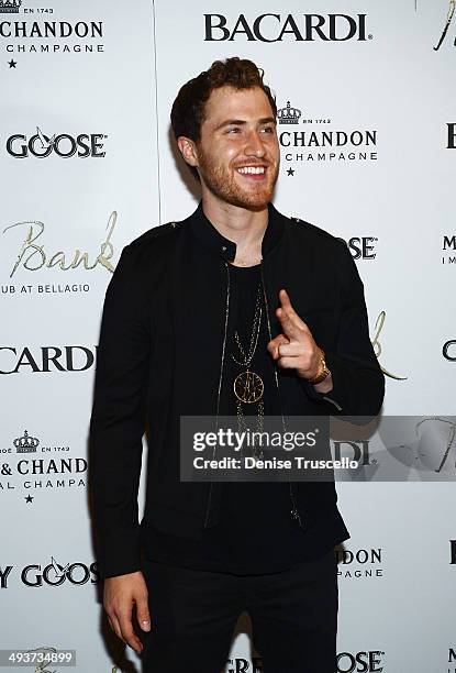 Mike Posner arrives at The Bank nightclub at the Bellagio on May 24, 2014 in Las Vegas, Nevada.