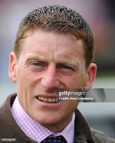 Johnny Murtagh poses at Curragh racecourse on May 25, 2014 in Kildare, Ireland.