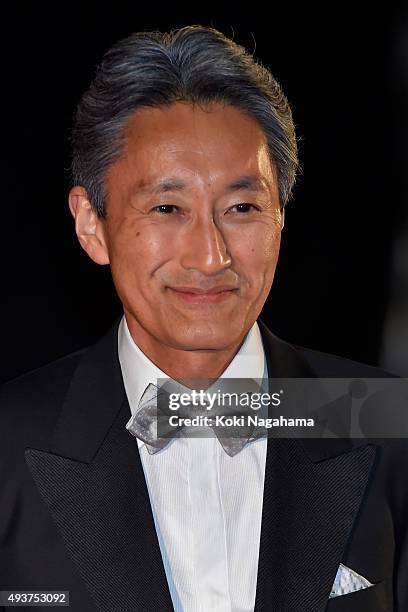 Of Sony Corporation Kazuo Hirai attends the opening ceremony of the Tokyo International Film Festival 2015 at Roppongi Hills on October 22, 2015 in...