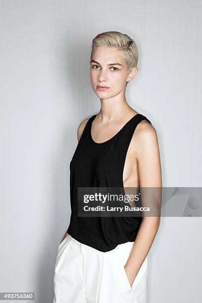 Model Harmony Boucher attends The Daily Front Row's Third Annual Fashion Media Awards at the Park Hyatt New York on September 10, 2015 in New York...