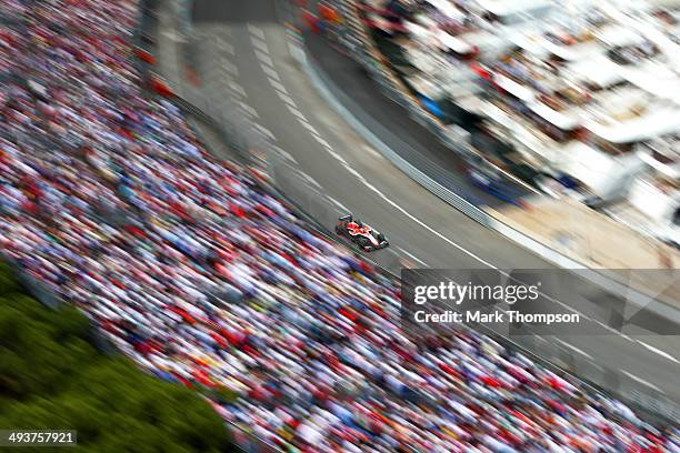 Jules Bianchi of France and Marussia drives during the Monaco Formula One Grand Prix at Circuit de Monaco on May 25, 2014 in Monte-Carlo, Monaco.