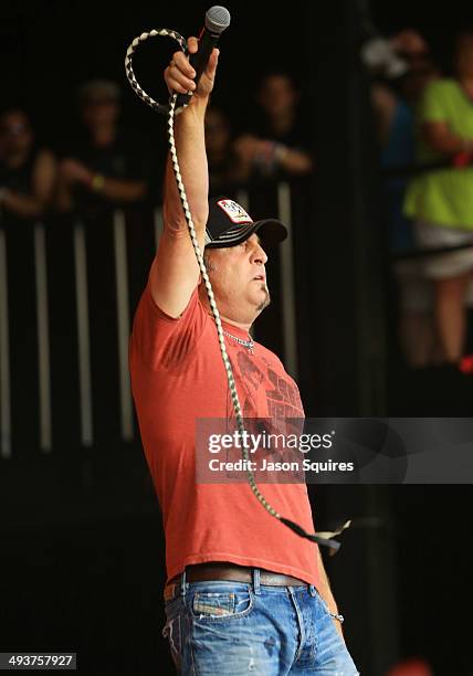 Musician Jesse James Dupree of Jackyl performs during Rocklahoma on May 24, 2014 in Pryor, Oklahoma.