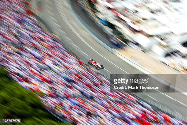 Jules Bianchi of France and Marussia drives during the Monaco Formula One Grand Prix at Circuit de Monaco on May 25, 2014 in Monte-Carlo, Monaco.
