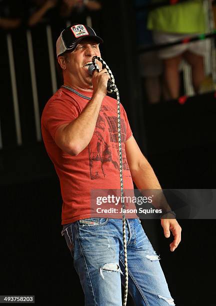 Musician Jesse James Dupree of Jackyl performs during Rocklahoma on May 24, 2014 in Pryor, Oklahoma.