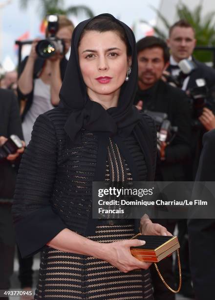 Jury Member Leila Hatami attends the red carpet for the Palme D'Or winners at the 67th Annual Cannes Film Festival on May 25, 2014 in Cannes, France.