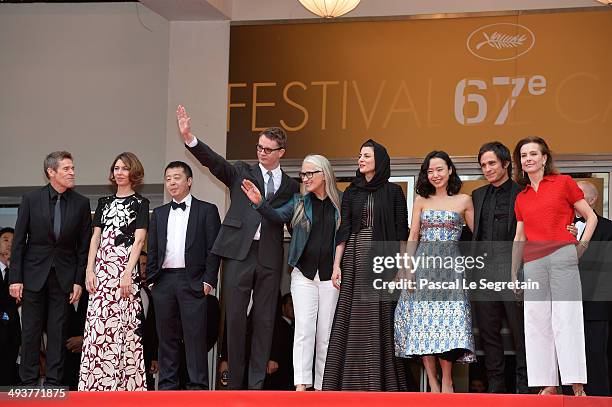 Jury members Willem Dafoe, Sofia Coppola, Zhangke Jia, Nicolas Winding Refn, Jane Campion, Leila Hatami, Do-yeon Jeon, Gael Garcia Bernal and Carole...