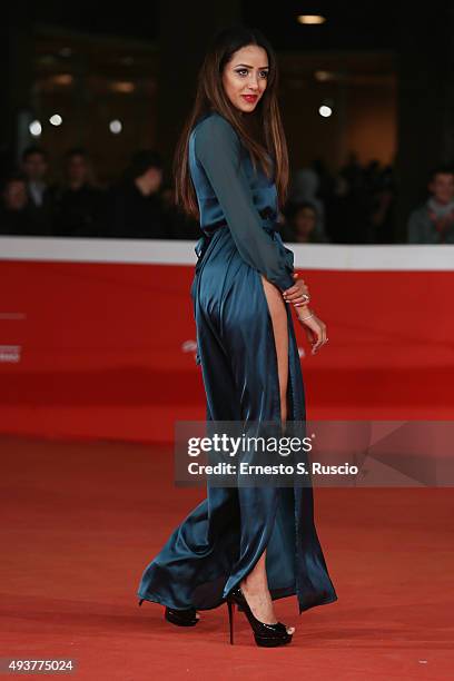 Zaina Dridi attends a red carpet for 'Carol' during the 10th Rome Film Fest on October 22, 2015 in Rome, Italy.
