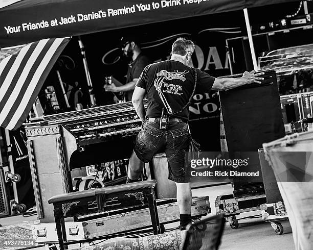 Eric Church: Day In The Life Images - Load in to Load out Eric Church opens the NEW Ascend Amphitheater at on July 31, 2015 in Nashville, Tennessee.