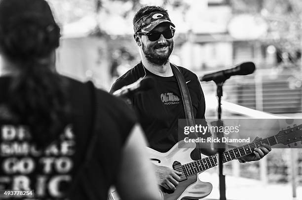 Eric Church sound check during Eric Church: Day In The Life Images - "Load in to Load out" Eric Church opens the NEW Ascend Amphitheater at on July...