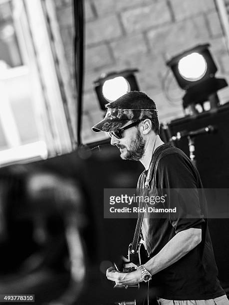 Eric Church sound check during Eric Church: Day In The Life Images - "Load in to Load out" Eric Church opens the NEW Ascend Amphitheater at on July...