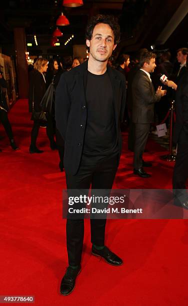 Dustin Demri-Burns attends the UK Premiere of "Kill Your Friends" at the Picturehouse Central on October 22, 2015 in London, England.