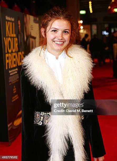 Hannah Murray attends the UK Premiere of "Kill Your Friends" at the Picturehouse Central on October 22, 2015 in London, England.