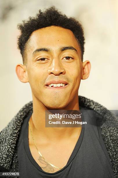 Jordan Stephens attends the UK Premiere of "Kill Your Friends" at Picturehouse Central on October 22, 2015 in London, England.