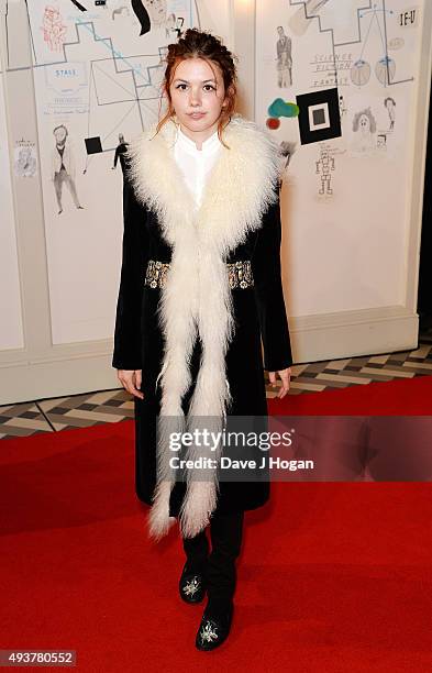 Hannah Murray attends the UK Premiere of "Kill Your Friends" at Picturehouse Central on October 22, 2015 in London, England.