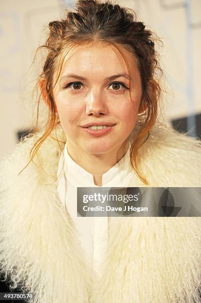 Hannah Murray attends the UK Premiere of "Kill Your Friends" at Picturehouse Central on October 22, 2015 in London, England.