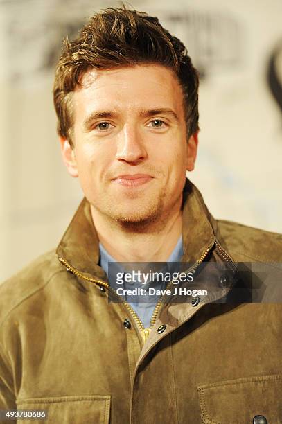 Greg James attends the UK Premiere of "Kill Your Friends" at Picturehouse Central on October 22, 2015 in London, England.